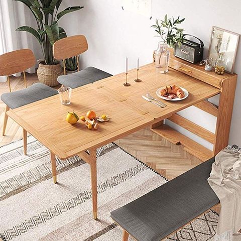 Xinjin Wall-Mountedtable, Wall-Mounted Floor Folding Table, Home Nordic ... pertaining to Efficient dining solutions: Why foldable wall tables are perfect for small apartments